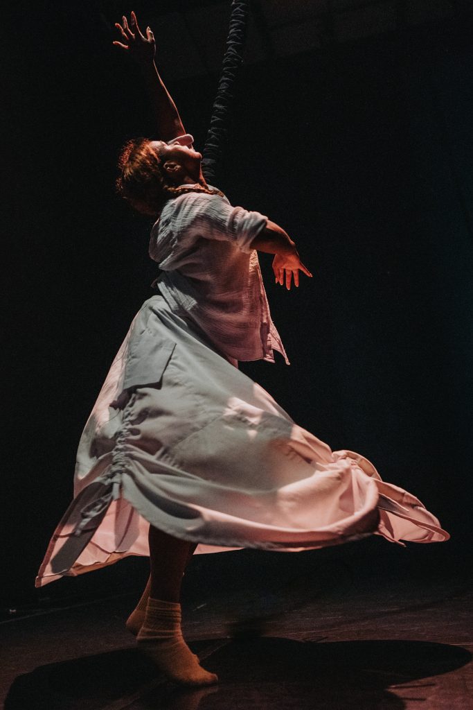 brontë velez performs in SPIN, part of the 2022 GUSH Festival - photo by Robbie Sweeny